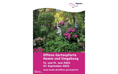 Plakat Offene Gartenpforte Hamm 2025