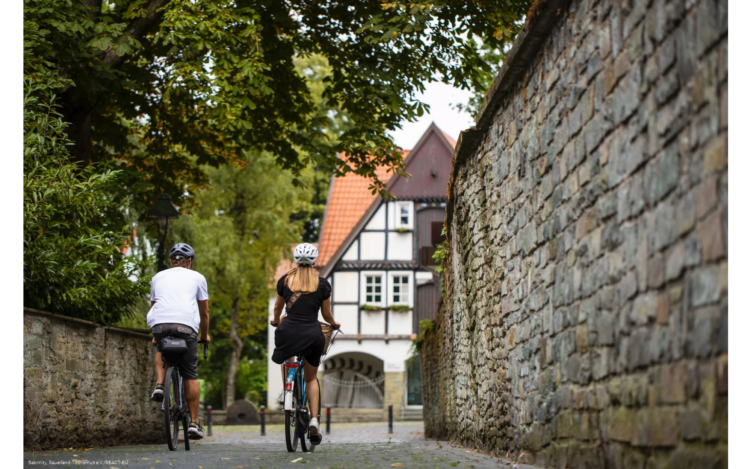 Radfaher im Soester Stadtkern Radfaher im Soester Stadtkern