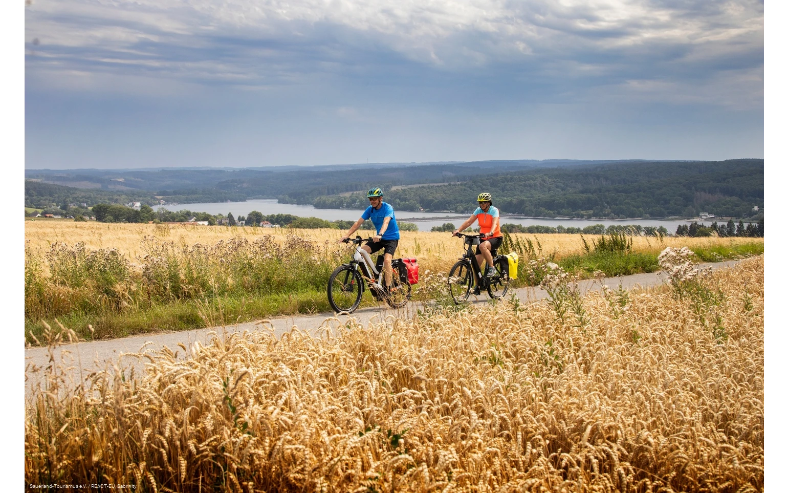 Radfahrer Felder Möhnesee