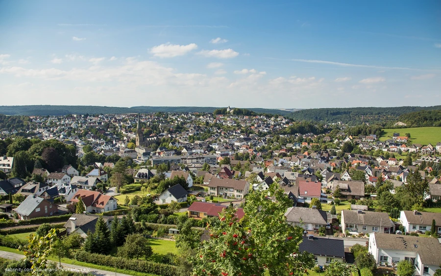 Blick vom Piusberg über Warstein