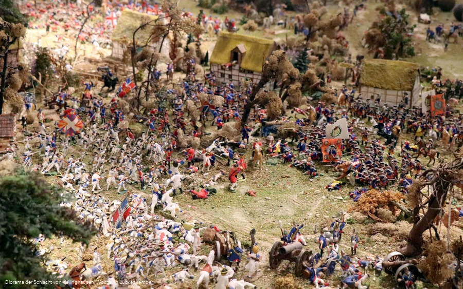Diorama der Schlacht von Vellinghausen