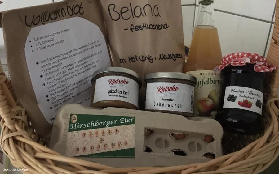 regionale Produkte im Korb