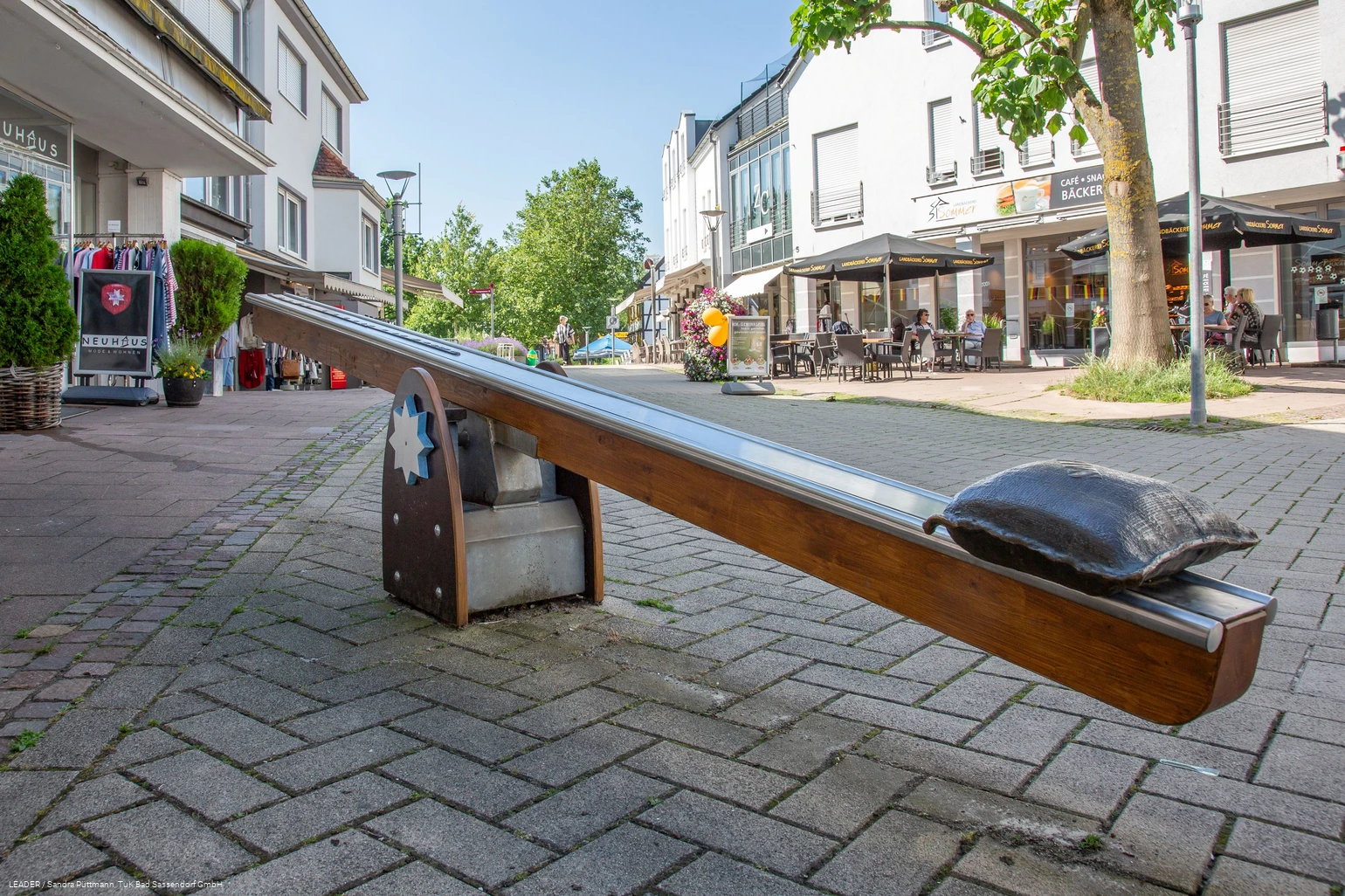 Salzwaage in der Fußgängerzone Bad Sassendorf